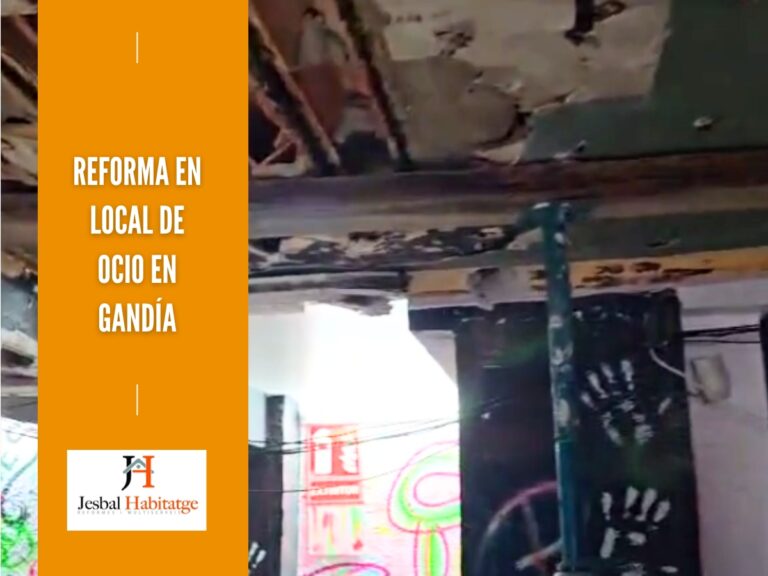 reparacion de viguetas con reforma de local en gandía llevada a cabo por Jesbal Habitatge Reformas Gandia