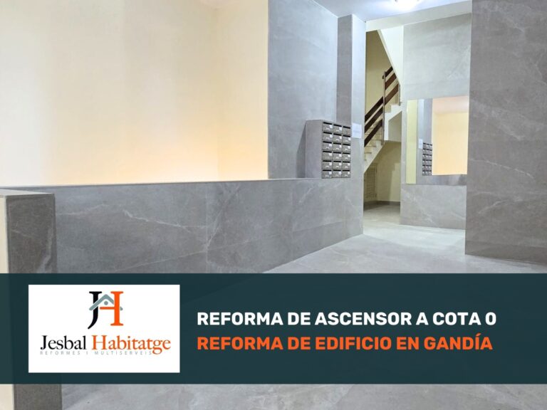 reforma en gandia ascensor cota 0 en Comunidad de Vecinos de Gandía - Realizado por Jesbal Habitatge Reformas Gandía